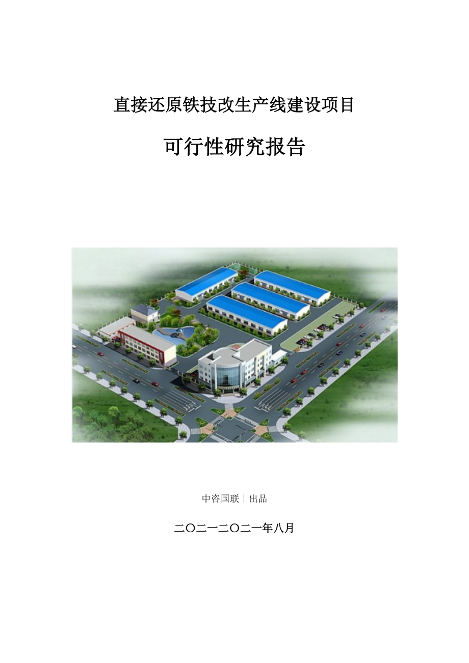 直接还原铁技改建设项目可行性研究报告